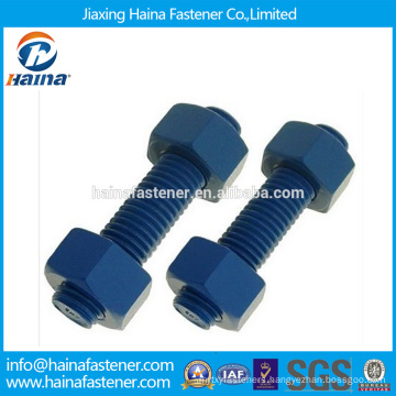 High strength steel surface telfon stud bolt